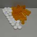 Pharmacy Prescription Vials Touch Down Amber 8 Dram Dual Purpose, Caps Included (Qty. 24), Medicine & Pill Bottle, Pharmacy Bottle, Pharmacy Container, Plastic Container by Sponix