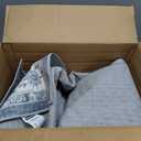 4x10 Washable Hallway Runner Rug: Oriental Extra Wide Ultra Soft Runners for Living Room Bedroom Stain Resistant Low Pile Carpet for Entryway Ktichen Thin Non Slip Bathroom Floor Mat(Grey,4x10)