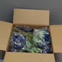 12 Bundles Peonies Artificial Flowers Artificial Peonies Silk Flowers Fake Peonies Artificial Flowers Wedding Home Table Decoration Realistic Peonies Bouquet for Centerpiece Table (Navy Blue) (Set of 12 12-inch Peony Bouquets)
