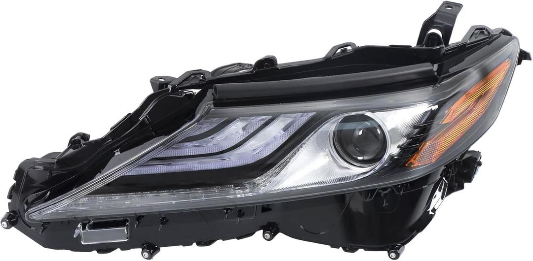 labwork Headlight Assembly Replacement for Toyota Camry XSE 2021-2022 Headlights w/DRL Black Projector Set Driver Side LH