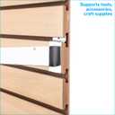 SSWBasics 4 ft x 2 ft Horizontal Maple Slatwall Easy Organizer Panels (24" H x 48" L) - Pack of 2 - Perfect for Retail Store, Garage Wall, and Craft Storage Organization