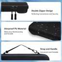 2 x Uxilep Carrying Case Compatible with Nintendo Switch 2 (2025),Portable Hard Shell Carry Case with 10 Game Card Slots,Protective Travel Bag for Nintendo Switch 2 Console Accessories (Black)