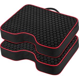 Stadium Seat Cushions - Portable Bleacher Cushions with 2.5" Extra Thick High-Density Foam and Massage Dots, Outdoor Fashion Seat Cushions for Sports Events, Travel, Camping, Chairs