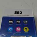 552 Ink Bottles 6 Pack ET-8550 ET-8500 Replacement for 552 Ink Refill Bottle Work for Photo ET 8550 ET8550 Photo ET 8500 ET8500 8550 8500 Printers (BK PB C M Y GY)