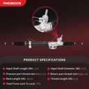 PHOBOOS Hydraulic Power Steering Rack and Pinion Assembly Compatible with Nissan Titan 2004-2015, Armada 2005-2015, Pathfinder Armada 2004 & Infiniti QX56 2004-2012, V8 5.6L, New Unit, Ref. 97-3023
