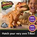 Primal Hatch Jurassic World Interactive Toy Dinosaur & Egg, Hatch & Train Your own Baby Dino with 100+ Sounds & Reactions, Kids Toys for Boys & Girls Aged 5 & Up