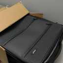 Kono 28 Inch Softside Expandable Checked Luggage with 8 Spinner Wheels TSA Lock Softshell Lightweight Business Travel Suitcase for Men and Women, Black