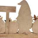 Fall Decorations for Home Thanksgiving Decor Wooden Gnome Sign Farmhouse Welcome Fall Sign Vintage Autumn Harvest Signs Indoor