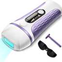 IPL Laser Hair Removal Device Permanent for Women & Men, 999,999 Flashes Safe Effective Lasting Hair Remover, Alternative to Salon, for Face Arms Armpit Legs Bikini Area Whole Body Home Treatment (White)