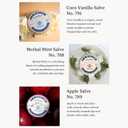 C.O. Bigelow Assorted Salve Tins, Pack of 3 Lip Balm Tins, Coco Vanilla, Apple, and Herbal Mint All Purpose Salve for Lips, Cuticles, Hands & Dry Skin, Lip Balm Set, 0.8 oz
