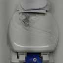Mayfair 27EC 000 Swirl Sculptured Molded Wood Toilet Seat with Lift-Off Hinges, Round, White