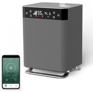 Humidifiers for Bedroom Large Room Home 4.5L Top Fill Cool Mist Humidifiers for Families Plants Indoor with Humidity Sensor, Customized Humidity, Night Light, Quiet Sleep Mode, Auto Shut Off