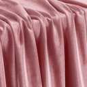 KKJIAF Dusty Rose Stretch Velvet Fabric 60 Inch Wide, 5 Yard Soft Stretchy Fabric for Sewing Clothes, Apparel, Costume, Crafts - 90% Polyester 10% Spandex