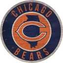 Fan Creations Chicago Bears Wood Sign 12 Inch Round State Design