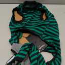 FUAMEY Recovery Suit for Dogs After Surgery,Soft Breathable Dog Bodysuit E-Collar & Cone Alternative Surgical Suit,Male Female Dog Neuter Spay Suits Anti Licking Wounds Onesie Green Black Stripes XL (XL(Back:20.1-24.8in,WT:42-75lbs))