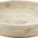 Santa Barbara Design Studio Wood Serving Bowl, Hand Carved Paulownia Wood Fruit Bowl / Wood Decor, 11.5" Large, Natural