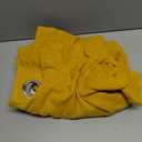 NICETOWN Semi Sheer Curtains Flax Linen Texture, Grommet Retro Window Treatment Linen Weave Vertical Drapes Privacy with Light Filter for Living Room, Citrine, 2 Panels, W52 x L84