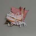 32Ft Rose Gold Party Decorations Dusty Blush Pink Pennant Banner Fabric Triangle Flag Bunting Garland Streamers for Wedding Birthday Anniversary Baby Bridal Shower Home Outdoor Garden Decorations