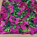 MARTINE MALL 8 Pcs Look Real Artificial Flowers for Outdoors, Realistic Artificial Hanging Flowers for Outdoors, UV Resistant Fake Hanging Plants Silk Petunia Faux Flowers for Porch Patio, Fuchsia