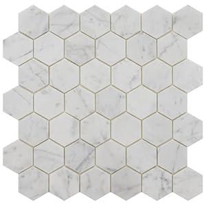V-MOZZA Peel and Stick Stone Backsplash, 5-Sheet Hexagon Peel and Stick Stone Tiles 3D Marble Look Stick on Backsplash for Kitchen Fireplace V-MOZZA Peel and Stick Stone Backsplash, 5-Sheet Hexagon Peel and Stick Stone Tiles 3D Marble Look Stick on Backsplash for Kitchen Fireplace