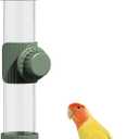 7.4 Fl Oz Bird Water Feeder No Mess Bird Cage Suspended Automatic Water Dispenser Parakeet Cockatiel Finch Lovebirds Budgies Canary (Green,7.4 fl oz (220ml))