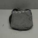 Dog Travel Bag with Treat Pouch, Airline Approved Dog Bags for Traveling, 2 Dog Food Travel Container, 2 Travel Bowls, Weekend Dog Travel Bag for Supplies, Dog Travel Kit Accessories (Small, Grey)