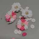 OAOLEER 4PCS Hair Bows for Girls, Flower Hair Accessories for Girls Grosgrain Ribbon With Alligator Clips Girl Hair Accessories for Kids Teen Back to School (Flower Bows-A)