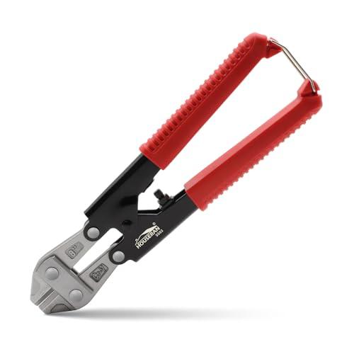HOUSERAN Bolt Cutter 8 inch CR-V, Mini Bolt Cutter with Comfort Handle Grip, Safty Lock, Heavy Duty Bolt Cutter for Bolts, Steel Wires, Cables and Rivets