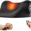 RINGCO Neck Massager with Heat, Red Light & Vibration Adjustable, Heated Neck Stretcher with 3 Modes, Rechargeable Cervical Traction Device for Pain Relief & Muscle Relaxation, Gift for Women Men