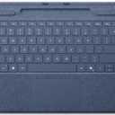 Microsoft Surface Pro Keyboard for Surface Pro 9 and 8 with Pen Storage, Alcantara Material, Sapphire