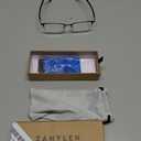ZanyLen Blue Light Blocking Glasses Men Computer Gaming Glasses Rectangle Metal Semi-rimless Frame