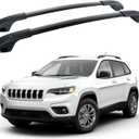 Roof Rack Cross Bars 165lbs Compatible with Jeep Cherokee 2014-2023 Heavy Duty Aluminum Crossbars Cargo Bars Ski Snowboard Luggage Kayak Bike Carrier