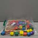 Melissa & Doug Primary Lacing Beads  30 Wooden Beads for Crafts & 2 Laces in Toy Storage Box, Small Beads for Kids Arts and Crafts Kits, Preschool Learning Toys for Girls & Boys Ages 3+