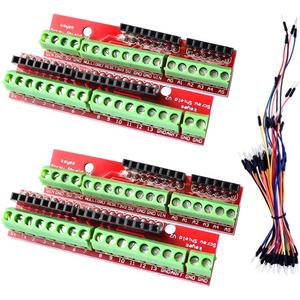DAOKI 2Pcs Screw Shield V2 Expansion Board Terminal Compatible with Arduino UNO R3 with Dupont Cable Female to Male