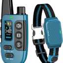 Shock Collar for Dogs, IP67 Waterproof Dog Training Collar with Remote Control, 3 Modes: Beep, Vibration, Safe Static, Rechargeable Adjustable for 15-110lbs Medium Large Dogs