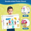 35 Pcs 22" x 28" Poster Board Paper White Bulk, ROOKEA 250 GSM Vision Poster Boards for School Arts Craft Projects Presentations Drawing Scrapbooking Blank Graphic Display