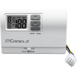8330D3351 RV Digital Thermostat, Replacement for Coleman Mach 8330D3351 8330A335 8330B3351, Heat/Cool Mode Wall Mount Thermostat for Camper Trailer Motorhome
