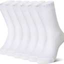 Girls Ruffle Crew Socks Little Kids School Uniform Cute Cotton Frilly Dress Socks 6 Pairs
