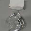 Outus 8 Pcs Spiked Shape Tire Valve Stem Caps and Spikes License Plate Screws Aluminum Spike Wheel Tire Valve Stem Silver Car Plate Frame Fastenings Bolt for Cars SUV Trucks Motorcycles Bikes