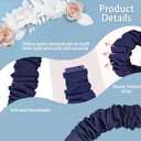 Compatible with Samsung Galaxy Watch 7/6/5/4/Active 2/FE Bands - 40mm/44mm, 20mm Quick Release Scrunchie Strap - Stretchy Cute Elastic Fabric Bands (10-Pack) Women