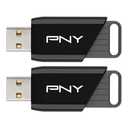 PNY 32GB Attaché X USB 3.2 Gen 1 Flash Drive 2-Pack
