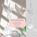 Modern Memorial Gifts - Bereavement Gift Ideas, Unique Sympathy Gifts for Loss of Loved One,40mm Crystal Ball Suncatcher, Rainbow Bereavement Grief Gifts, Funeral Gifts for Loss of Mom Dad Husband Son