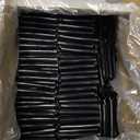 500 Pack 116mm Black Pop Top Tubes with Squeeze Caps | Plastic Containers for Packaging Storage Herbs and Spices (500 Count)