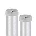 CM Silicone Slim Can Lids Beverage Can Lid Cover Protector for Slim Can and Skinny Can Hard Seltzer, Soda, Beer, Energy Drinks, Juice (Gray (2 Pcs))