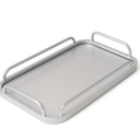19x10inc Silver Metal Tray