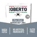 Oberto Classics Thin Style Beef Jerky, Peppered Flavor, No Artificial Ingredients, High Protein, Gluten Free, Wood Smoked, Premium Steak Beef Jerky High Protein Snacks, 2.2 Ounce (Pack of 8) (EXP 06/02/26)