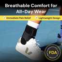 BraceUP Ankle Brace - Relieve Pain, Enhance Stability for Foot Pain, Sprained Ankle, Achilles Tendonitis, Men and Women, One Size