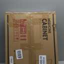 TokeShimi 14 x 18 Medicine Cabinet Mirror, Assembly Required, Brushed Nickel Bathroom Medicine Cabinet with Mirror, Stepless Adjustable Shelves, Tempered Glass, Beveled Aluminum Frame