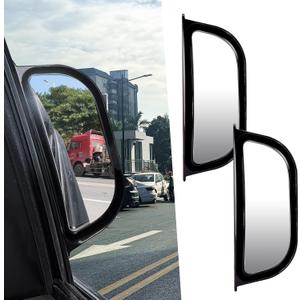 2Pcs Rear View Mirror Back Passenger Blind Spot Mirror, Car Side Mirror Wide Angle Rearview Mirror with Convex for Car SUV Rear Seat Car Door Open Safety