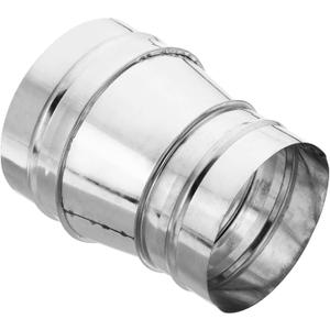PATIKIL 6 Inch to 5 Inch Round Duct Reducer Increaser Connector, Galvanized Steel Adapter Pipe Fitting for Bathroom Kitchen Ventilation Systems, Silver Tone